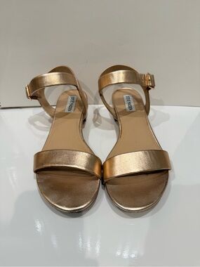 Steve Madden Rose Gold Ankle Strap Sandals